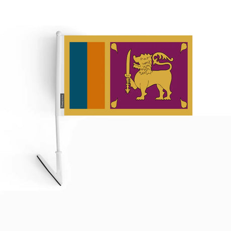 Drapeau adhésif sri lanka en polyester - pixelforma