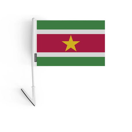 Drapeau adhésif suriname en polyester - pixelforma
