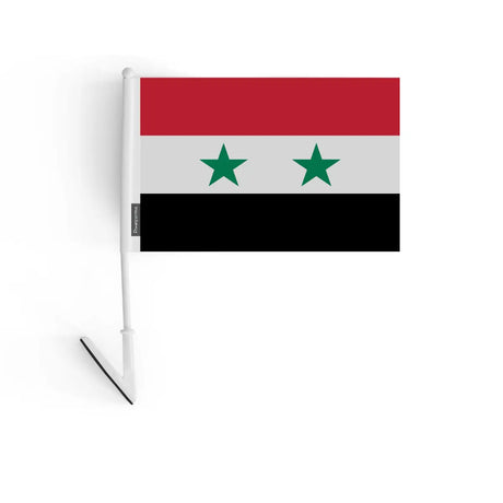 Drapeau adhésif syrie en polyester - pixelforma