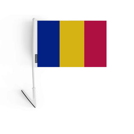 Drapeau adhésif tchad en polyester - pixelforma
