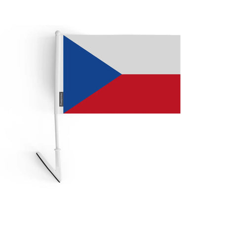 Drapeau adhésif tchéquie en polyester - pixelforma