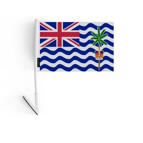 Drapeau adhésif territoire britannique de l’océan indien en polyester - pixelforma