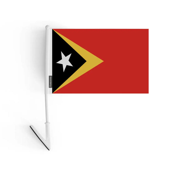 Drapeau adhésif Timor oriental en Polyester - Pixelforma 