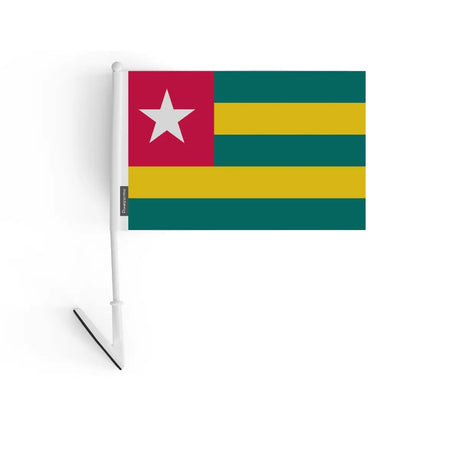 Drapeau adhésif togo en polyester - pixelforma