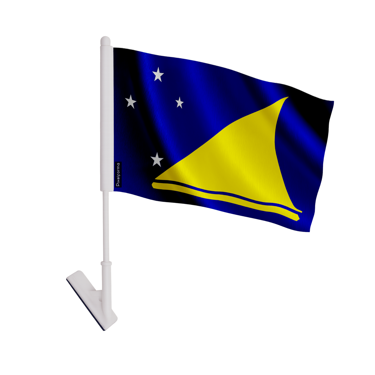 Drapeau adhésif tokelau en polyester - pixelforma