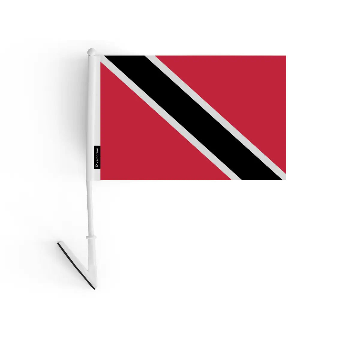 Drapeau adhésif trinité-et-tobago en polyester - pixelforma