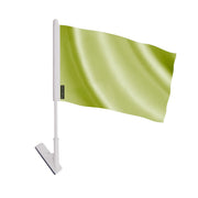 Drapeau adhésif vert clair polyester facile à coller