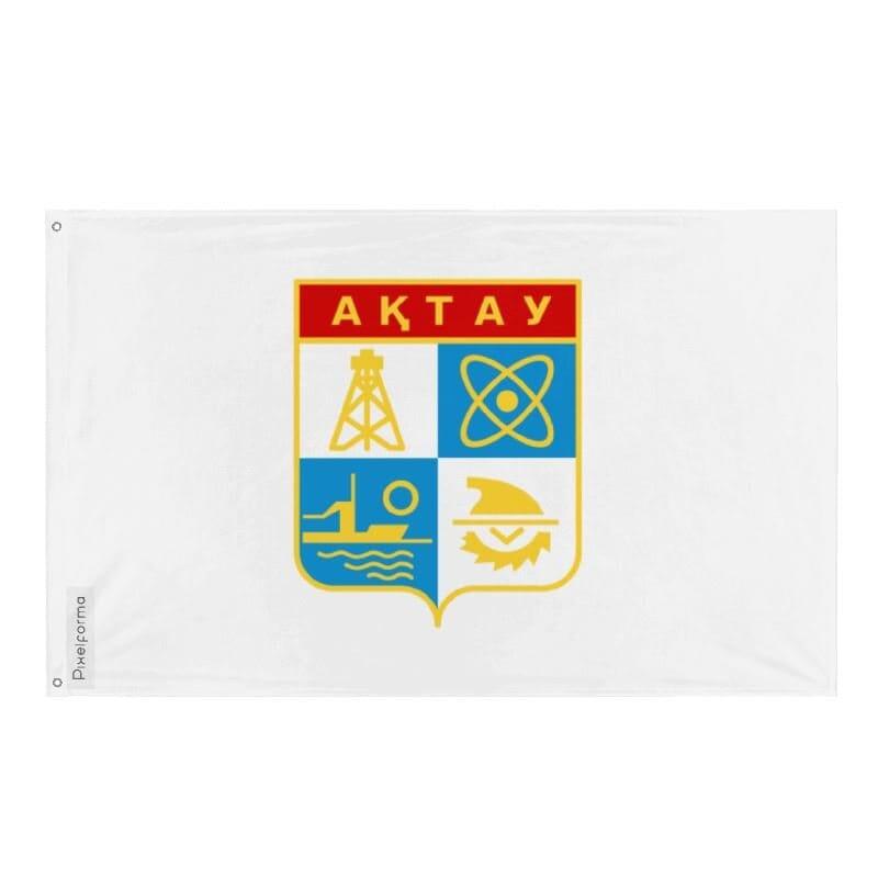 Drapeau Aktaou en plusieurs tailles 100 % polyester Imprimer avec Double ourlet - Pixelforma