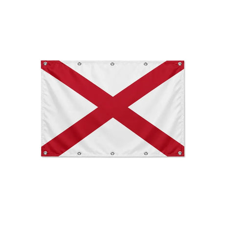 Drapeau de l'Alabama format S en polyester avec dix œillets