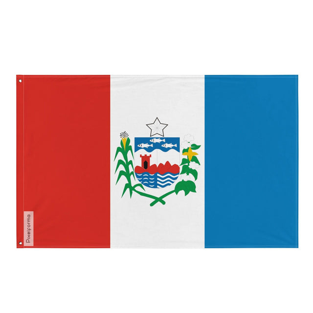 Drapeau Alagoas en plusieurs tailles 100 % polyester Imprimer avec Double ourlet - Pixelforma