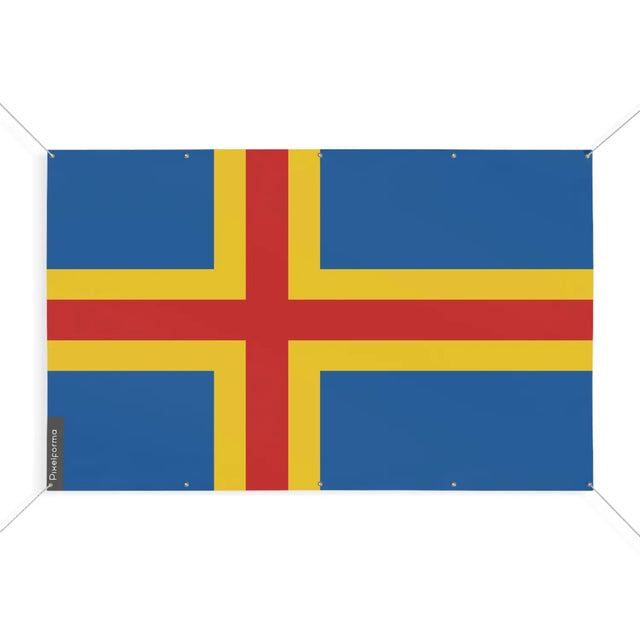 Drapeau åland 10 oeillets en plusieurs tailles (s) - pixelforma