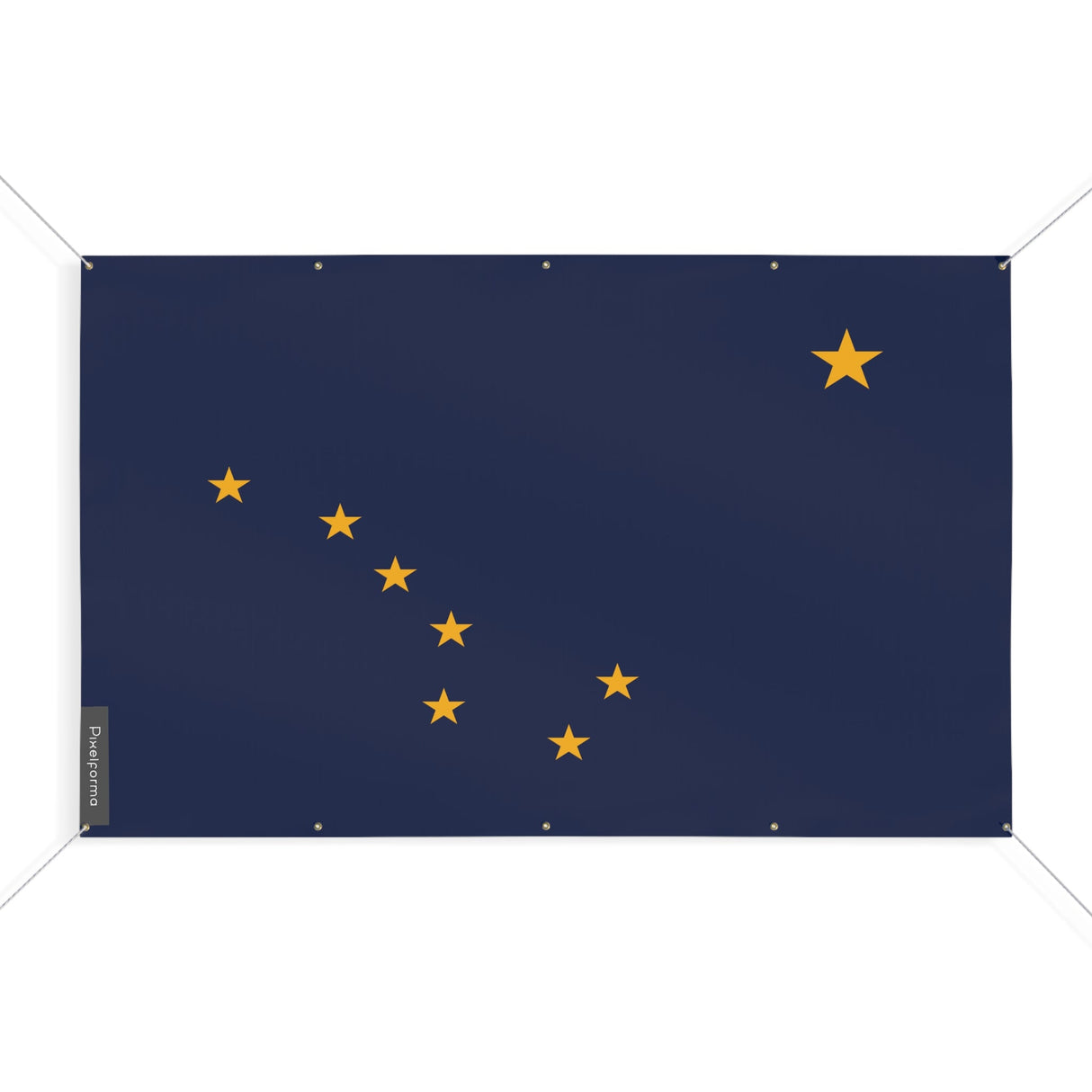 Drapeau Alaska 10 Oeillets en Plusieurs Tailles (S)