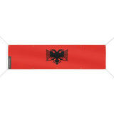 Drapeau albanie polyester résistant œillets usage extérieur
