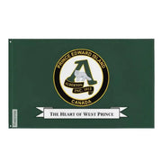 Drapeau alberton polyester résistant avec œillets à gauche