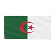 Drapeau algérie en polyester résistant avec œillets