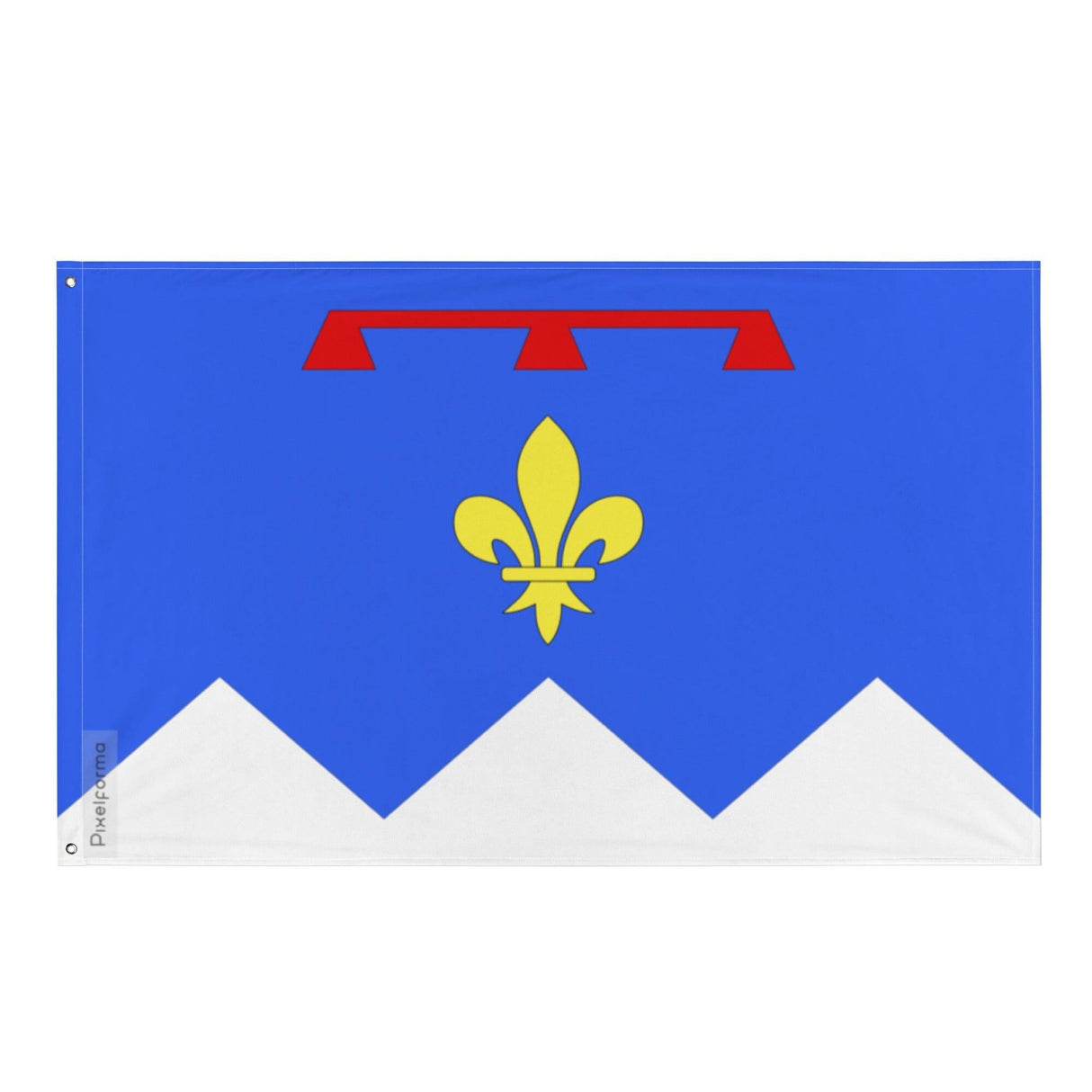 Drapeau Alpes-de-Haute-Provence en plusieurs tailles 100 % polyester Imprimer avec Double ourlet - Pixelforma 