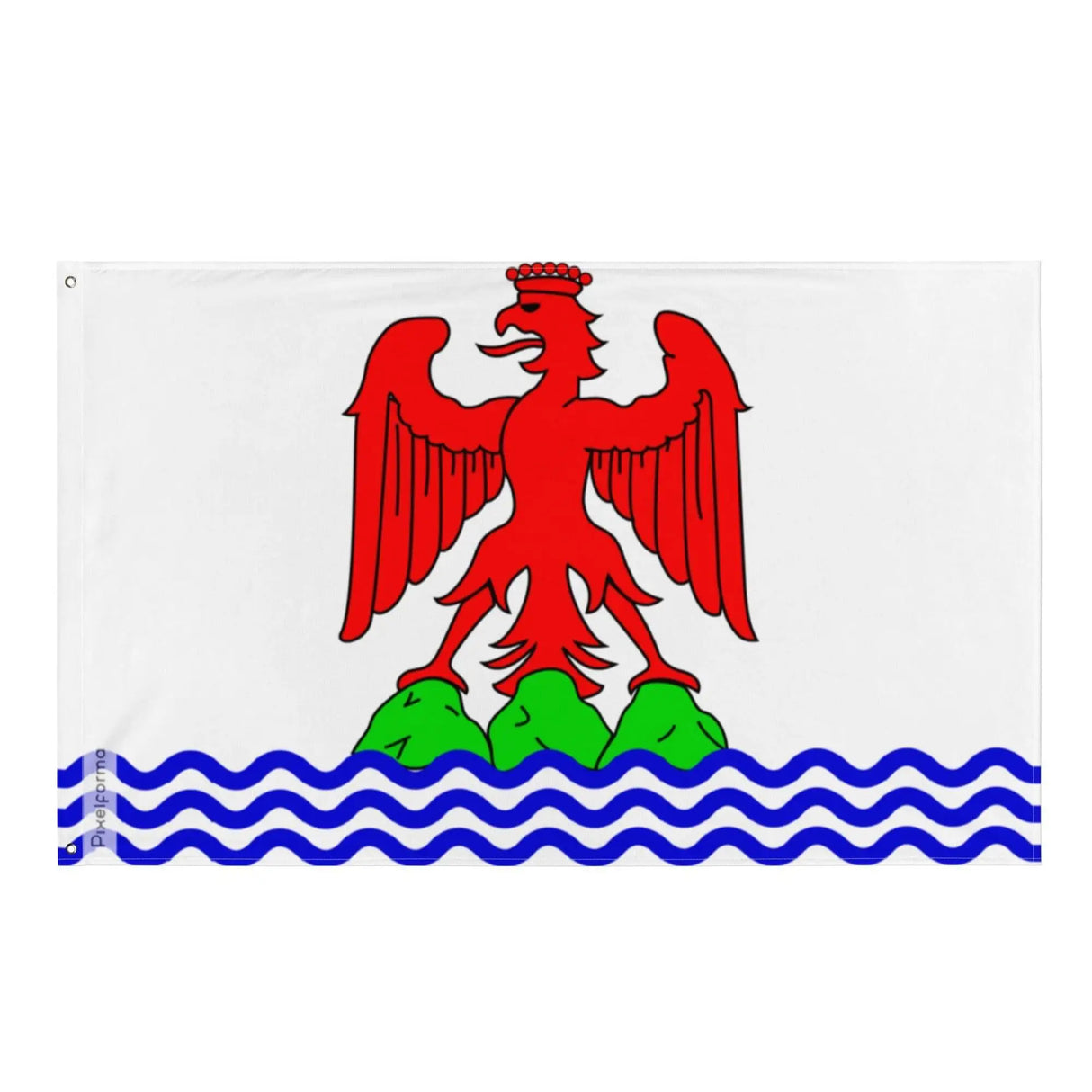 Drapeau alpes-maritimes polyester résistant double ourlet