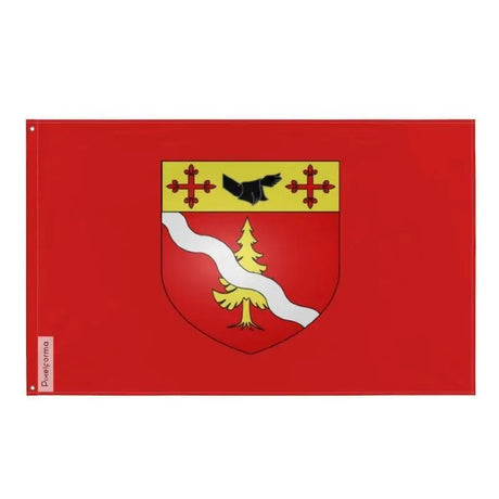 Drapeau amqui polyester résistant avec œillets à gauche
