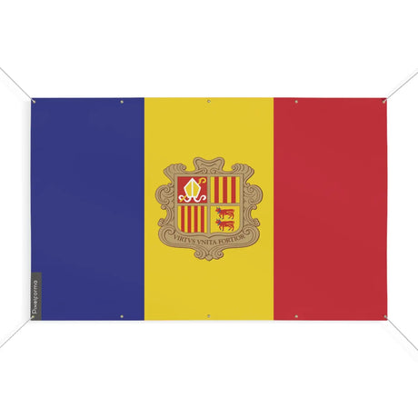 Drapeau andorre 10 oeillets en plusieurs tailles (s) - pixelforma