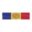 Drapeau andorre polyester résistant aux intempéries œillets