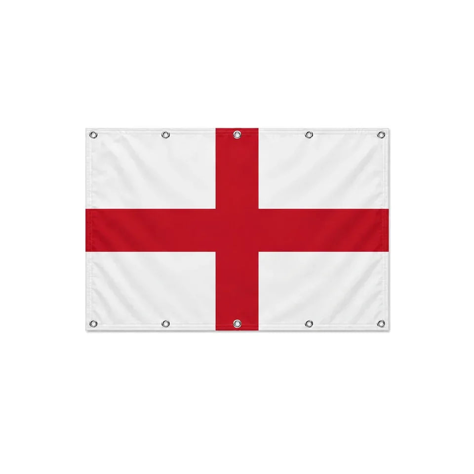 Drapeau de l'Angleterre format S en polyester avec dix œillets