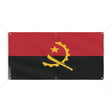 Drapeau angola polyester résistant aux intempéries œillets