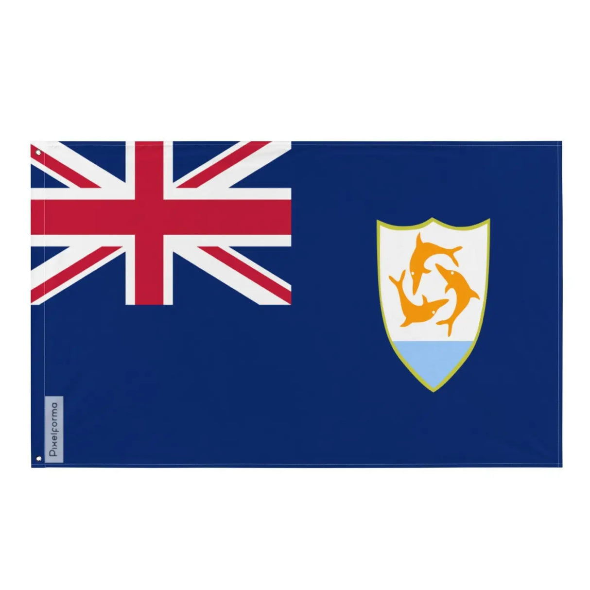 Drapeau anguilla plusieurs tailles en polyester - pixelforma