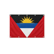 Drapeau d'Antigua-et-Barbuda format S en polyester avec dix œillets