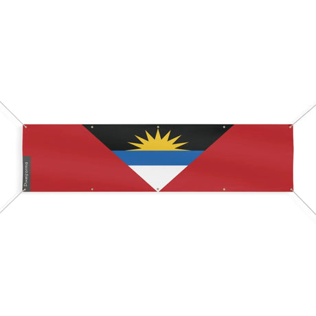 Drapeau antigua-et-barbuda polyester résistant œillets