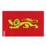 Drapeau aquitaine polyester résistant œillets à gauche