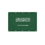 Drapeau de l'Arabie saoudite format S en polyester avec dix œillets