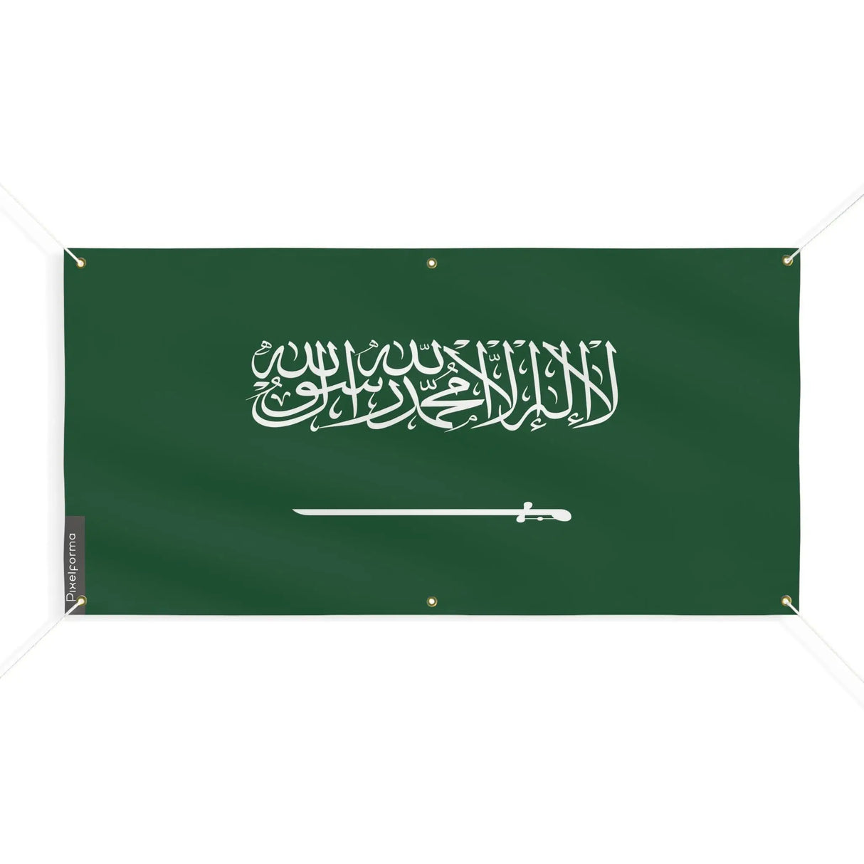 Drapeau arabie saoudite polyester résistant aux intempéries