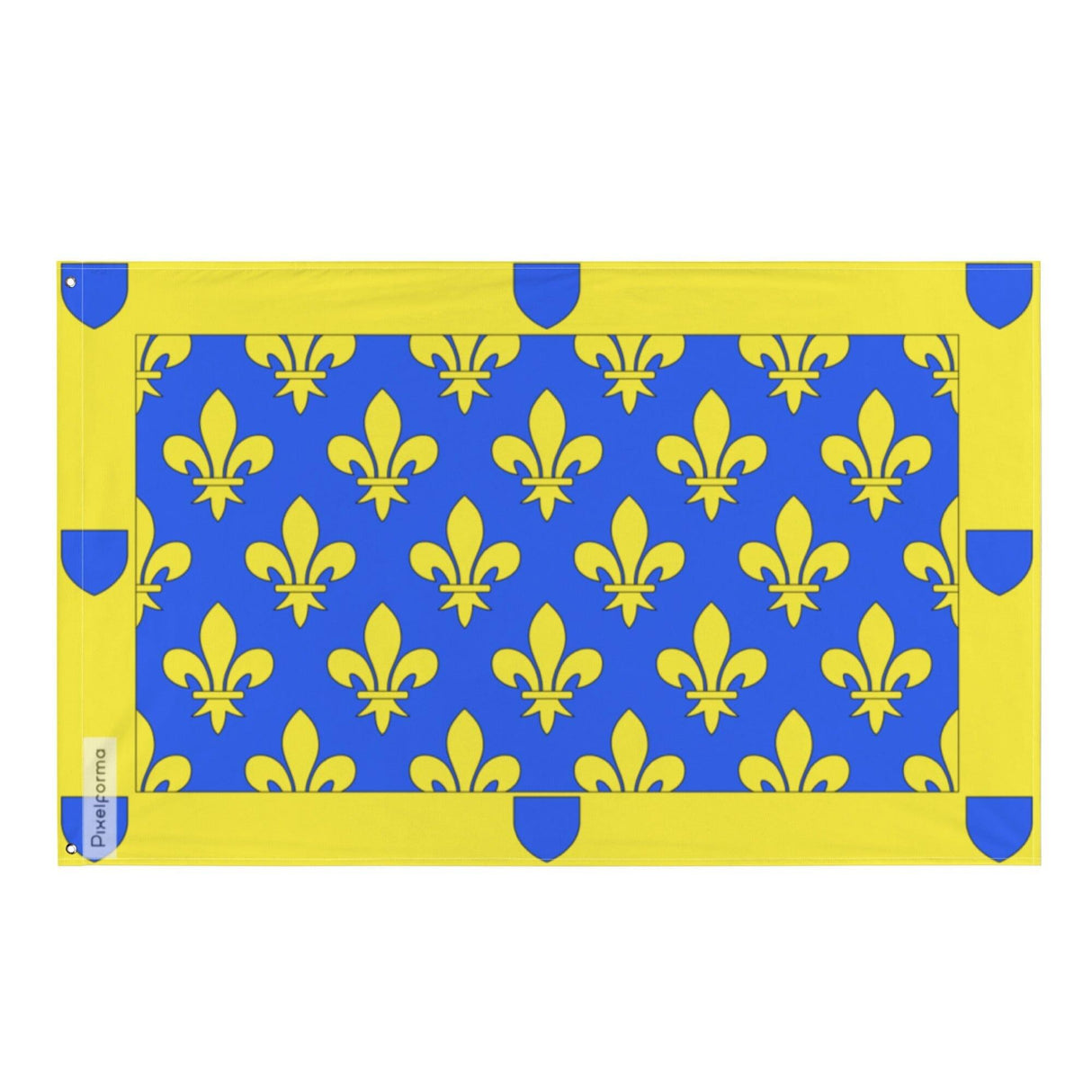 Drapeau Ardèche version 1 en plusieurs tailles 100 % polyester Imprimer avec Double ourlet - Pixelforma 