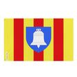 Drapeau ariège polyester résistant double ourlet œillets
