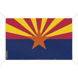 Drapeau arizona polyester résistant aux intempéries œillets