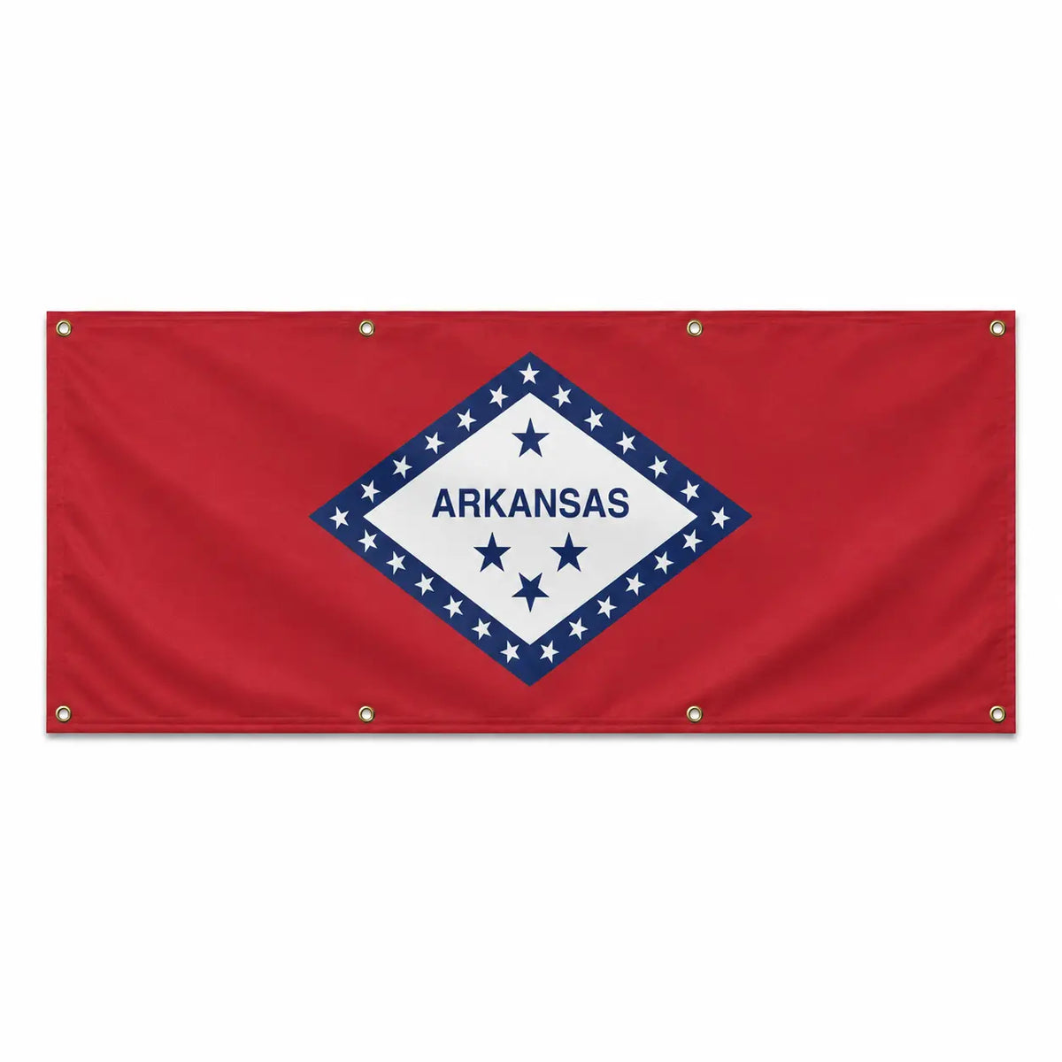 Drapeau arkansas polyester résistant aux intempéries œillets