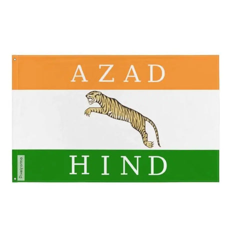 Drapeau armée nationale indienne polyester œillets à gauche