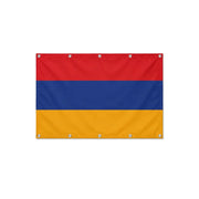 Drapeau de l'Arménie format S en polyester avec dix œillets