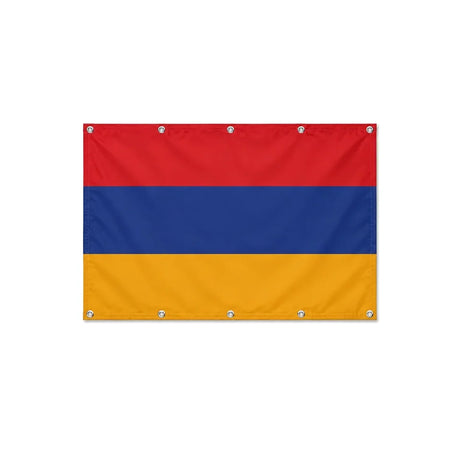 Drapeau de l'Arménie format S en polyester avec dix œillets