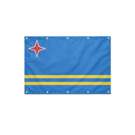 Drapeau d'Aruba format S en polyester avec dix œillets