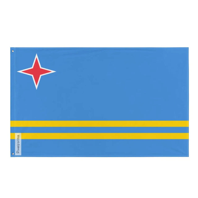 Drapeau aruba plusieurs tailles en polyester - pixelforma