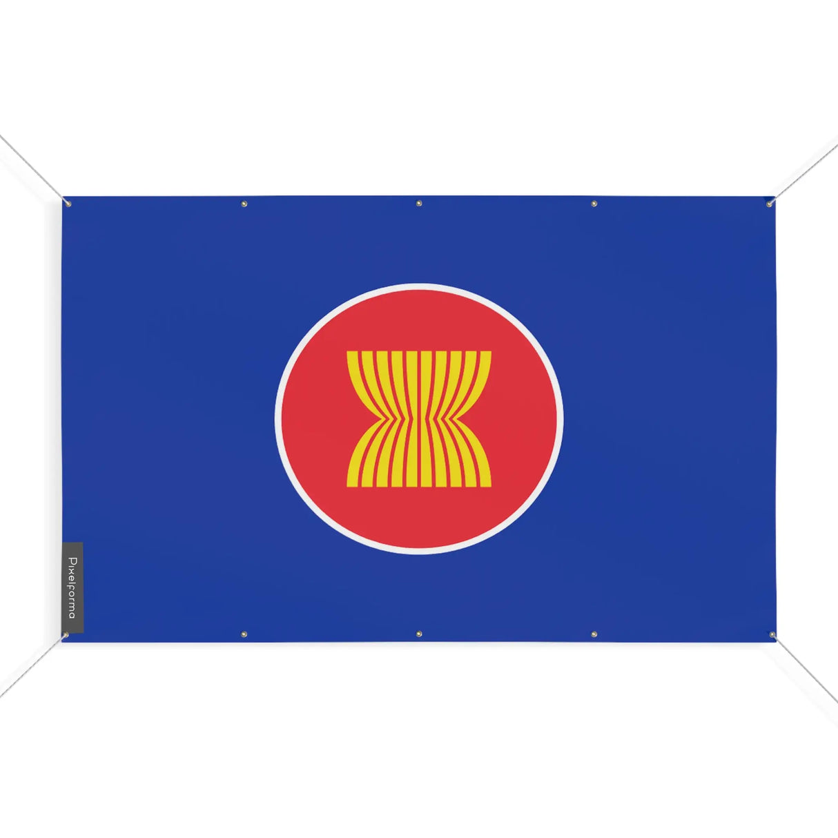 Drapeau asean en polyester résistant aux intempéries