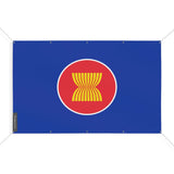 Drapeau asean en polyester résistant aux intempéries