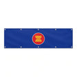 Drapeau de l'Association des nations de l'Asie du Sud-Est grand format XL en polyester avec dix œillets