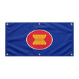 Drapeau association nations asie polyester œillets résistants