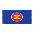 Drapeau association nations asie polyester œillets résistants