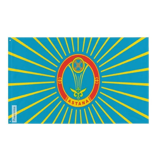 Drapeau astana plusieurs tailles en polyester - pixelforma