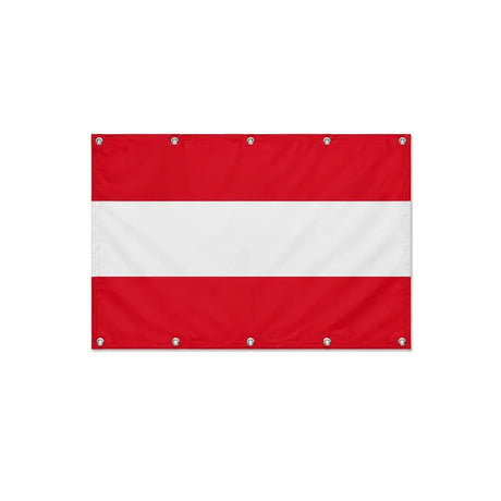 Drapeau de l'Autriche format S en polyester avec dix œillets