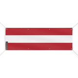 Drapeau autriche en polyester résistant avec œillets