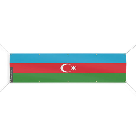 Drapeau azerbaïdjan en polyester résistant aux intempéries